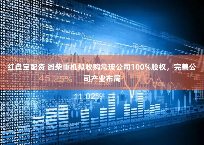 红盘宝配资 潍柴重机拟收购常玻公司100%股权，完善公司产业布局