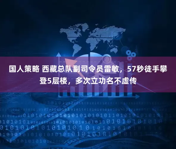 国人策略 西藏总队副司令员雷敏，57秒徒手攀登5层楼，多次立功名不虚传